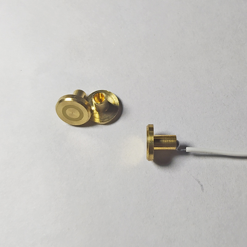 TYPE-C charging port welding wire DC charging head touch copper switch wooden base Lighting charging port with wire