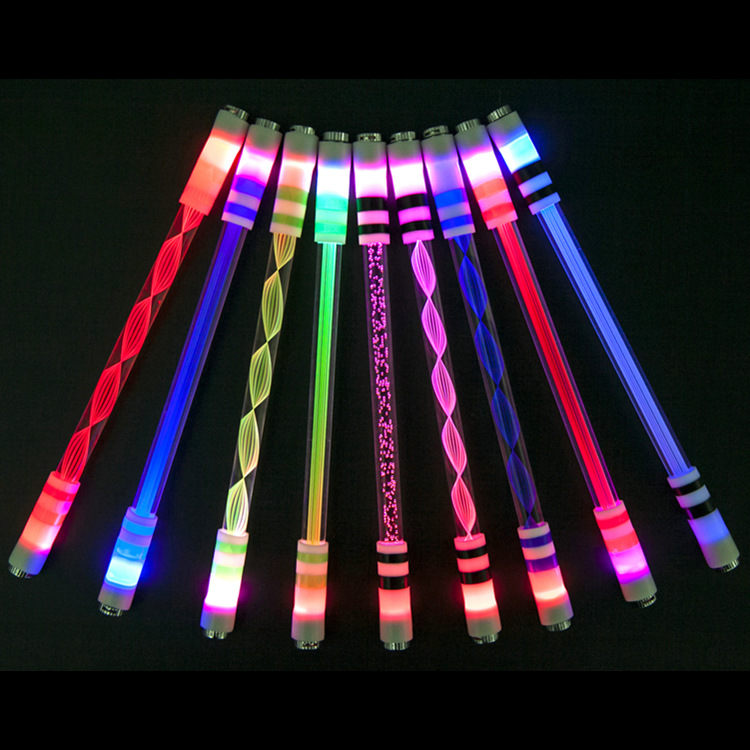 Transfer pen batch luminous transfer pen acrylic transparent glass drop-resistant novice transfer pen cool colorful slow flashing light