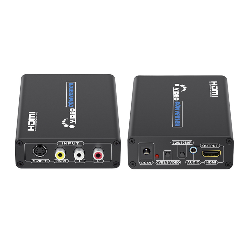 RCA CVBS AV to hdmi converter HD video AV + S-Video to HDMI converter 1080p