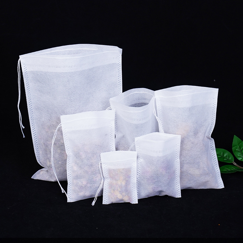 Marinated bag full size disposable tea bag non-woven fabric drawstring bubble tea bag stew bag foot bath bag decocting bag