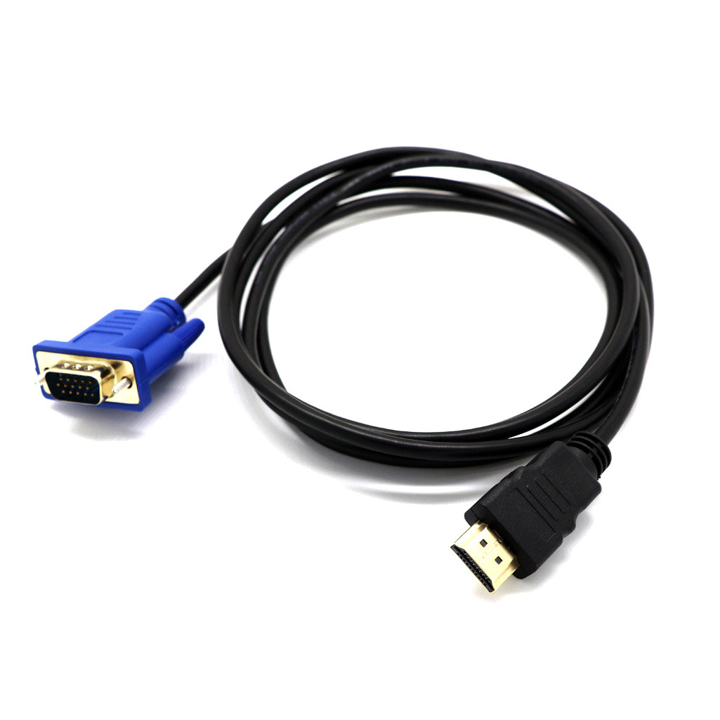 HDMI TO VGA HD conversion cable HDMI TO VGA player DVD connected TO TV cable no net no loop