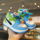 Children's Sneakers 2024 Spring Boys Casual Board Shoes High-top Non-slip Girls' Basketball Shoes Soft-soled Baby Shoes