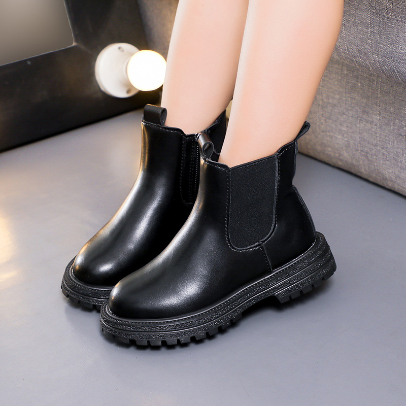 Girls' boots 2023 autumn and winter new children's Martin boots Boys' short boots small medium and big Children Baby shoes cotton boots