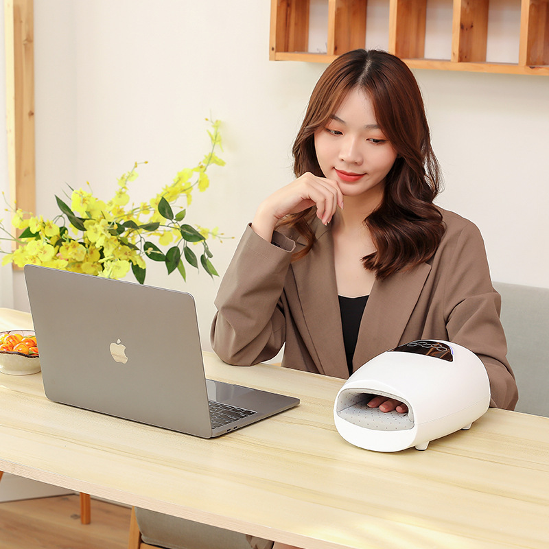 Smart finger joint Palm hand beauty Hand instrument electric air pressure Hot compress physiotherapy hand massager hand massager