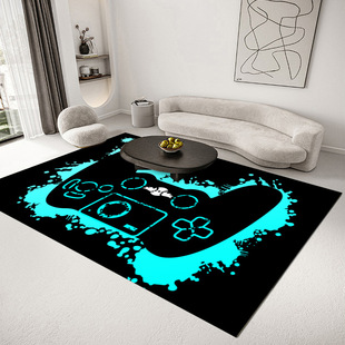 Cross-border Amazon wish video game carpet floor mat game machine living room bedroom bedside carpet sofa coffee table floor mat