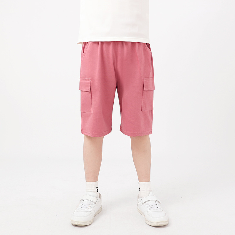 Summer children's pants Korean version of the new children's sports shorts big children's quick-drying breathable overalls girls pants wholesale