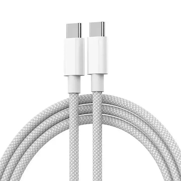 New applicable to Apple 15 data cable C- C fast charging woven mobile phone super charging cable source factory wholesale