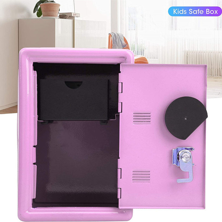 Shake sound explosion rectangular mini metal safe creative savings tank key safe decoration manufacturers spot
