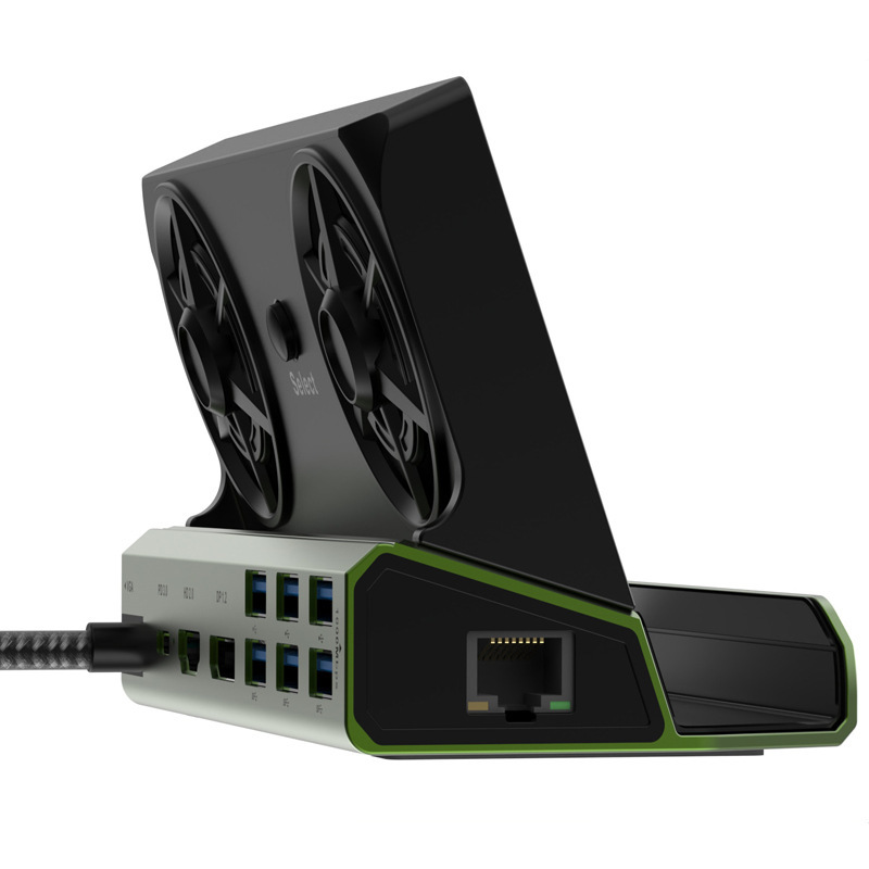 steamdeck game console docking station base fan stand handheld compatible rog switch docking station