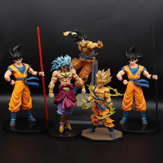 Dragon Ball Super Saiyan Handmade Animation Model Peripheral Ornaments Monkey King Vegeta Classic Super Series