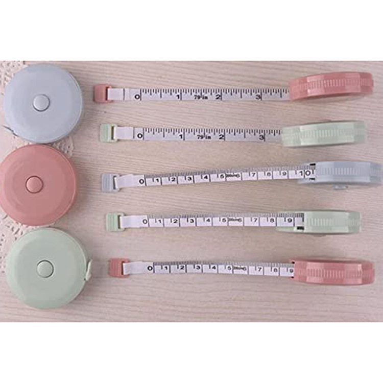 1.5m/2m/79inch candy color automatic telescopic measuring measure sewing tape measure meter print logo two-dimensional code