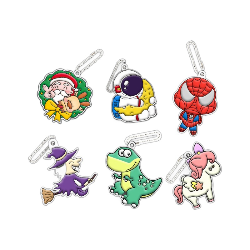 DIY children's crystal plastic painting suit graffiti free plastic painting window pendant keychain sun catcher toy