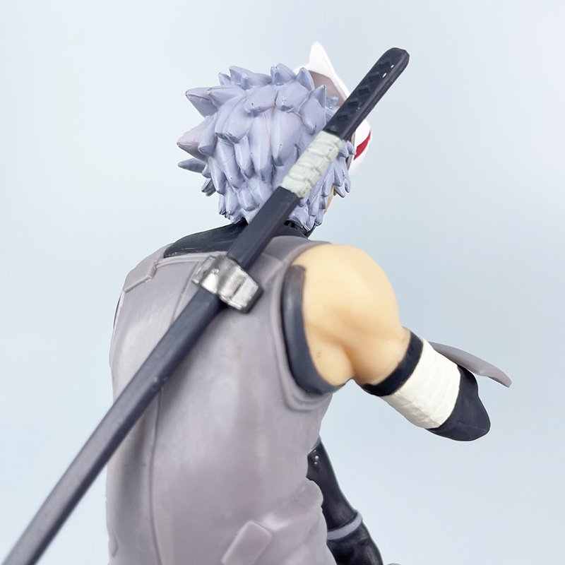 Naruto Animation Ninja Step War Dark Flag Wood Kakashi Group Model Ornaments Boxed Hand-held Wholesale