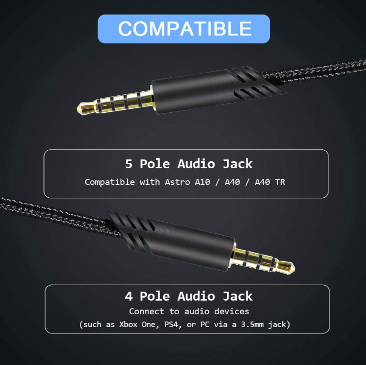Applicable to A10 A30 A40 A50 game earphone cable slider mute function game cable audio cable link cable
