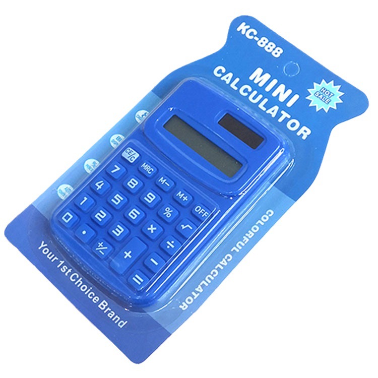 Cute Primary School portable 888 mini full color Macaron cross border computer LOGO advertising promotion calculator