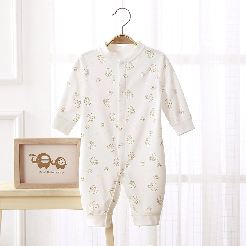 Baby clothes spring and autumn long sleeve baby boy and girl jumpsuit wholesale newborn clothes class a pure cotton haka climbing clothes