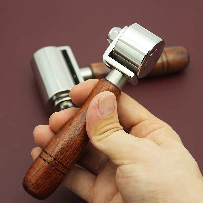 New starting point leather roller push wheel roller pressure wheel diy handmade leather Press tool solid leather roller