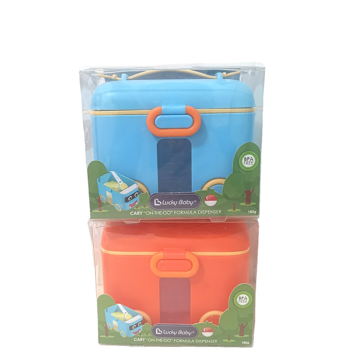 Lucky baby baby milk powder box sealed packaging box portable out of complementary rice powder box milk powder