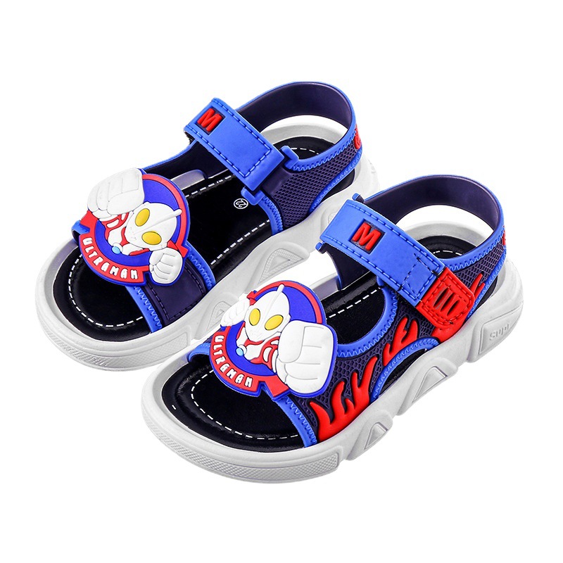 Ultraman Boys Sandals 2022 New Non-Slip Soft Sole Small Middle-Sized Boys Baby Students Beach Shoes Free Shipping