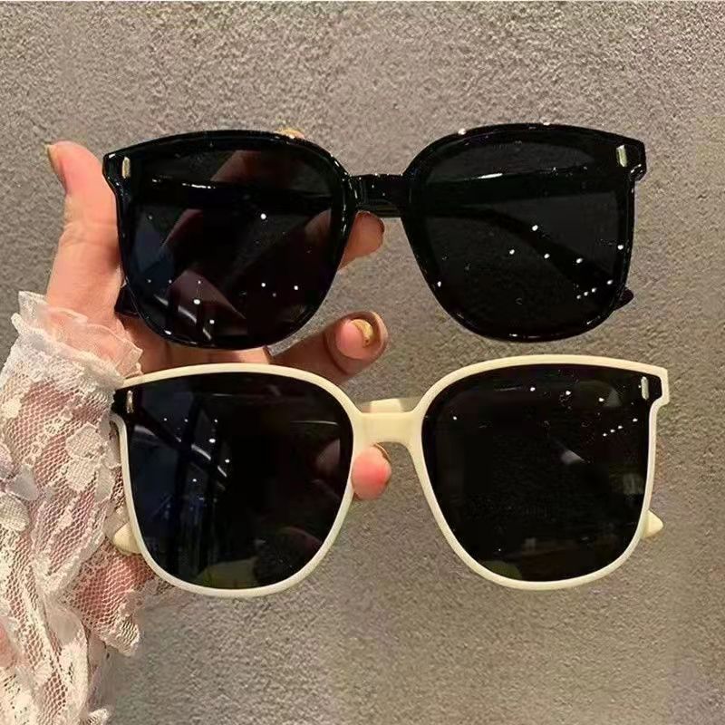 gm Sunglasses Women's Large-Frame Sunglasses Men's Driving Trendy ins Anti-UV Internet Celebrity Same Style Glasses All-Match Cover