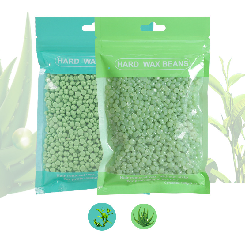 New product Depilatory wax bean 100g bag solid hard wax paper-free wax therapy grain depilatory beeswax hard wax bean