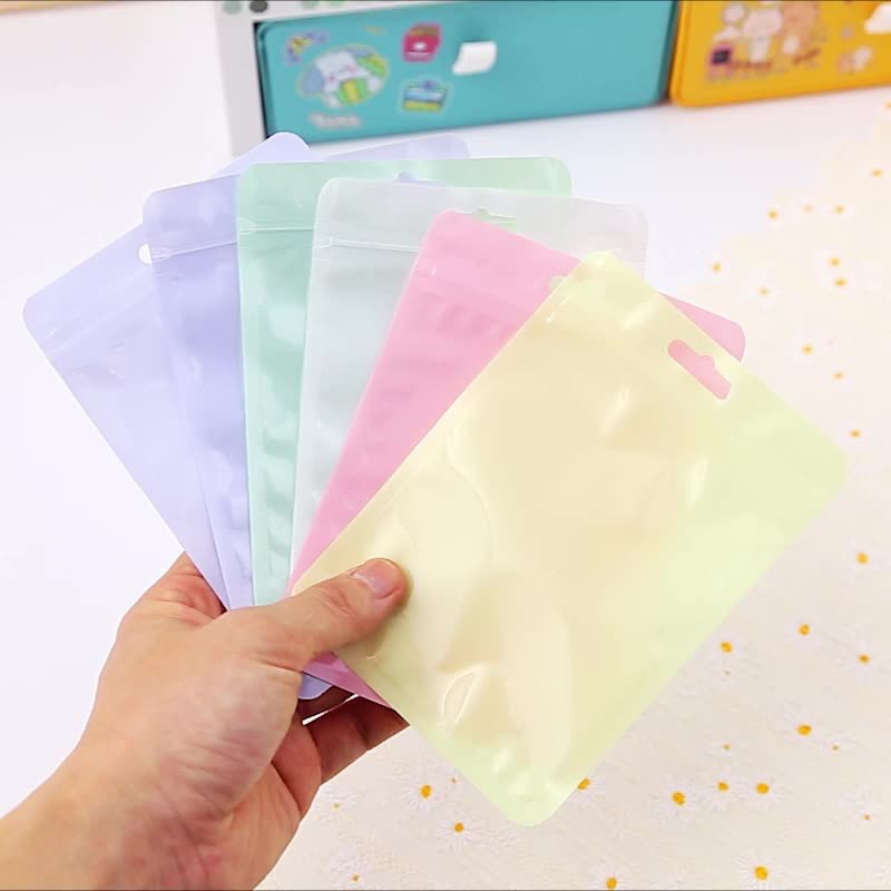 Creative Macaron Sealed Bag Children's Household Candy Snacks Split Small Gift Storage Sealed Bag Wholesale