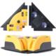 Green laser right angle level wall tile 90 degree laser line right angle line instrument tile right angle line instrument