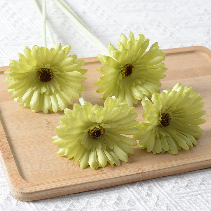Simulation flower simulation Gerbera sunflower Helanghua export home decoration hotel wedding fake flowers wholesale foreign trade