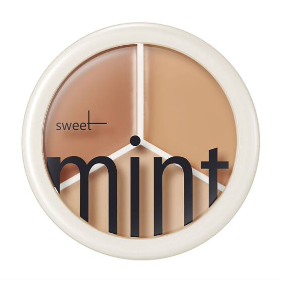 SWEET MINT three-color concealer tifit same multi-color cover spot acne marks dark circles