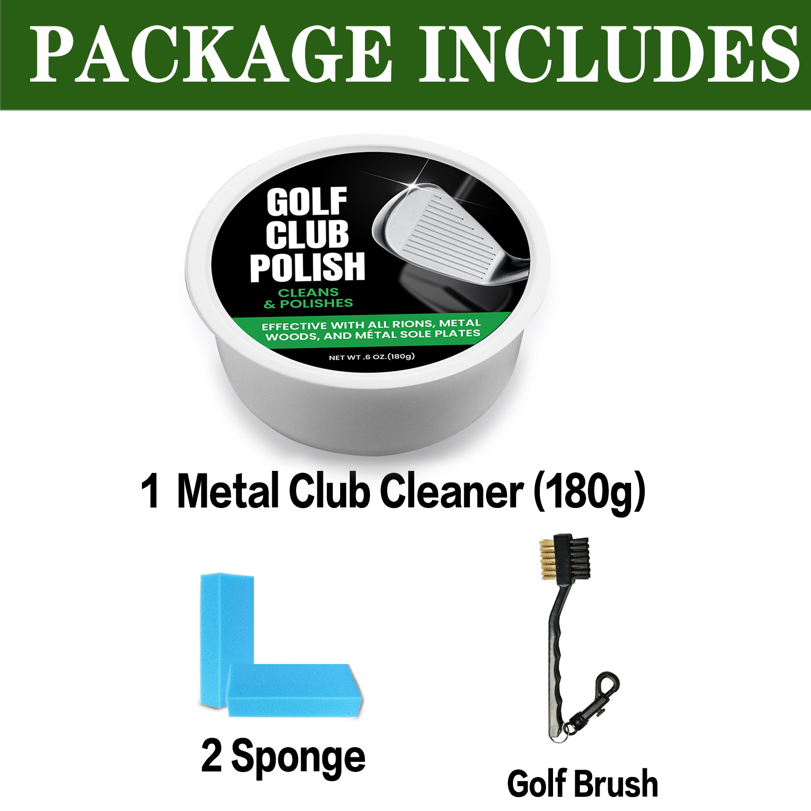Golf Iron Club Cleaning Golf Metal Club Maintenance Cream Scratch Repair Polishing Brightening Gloss Restoration