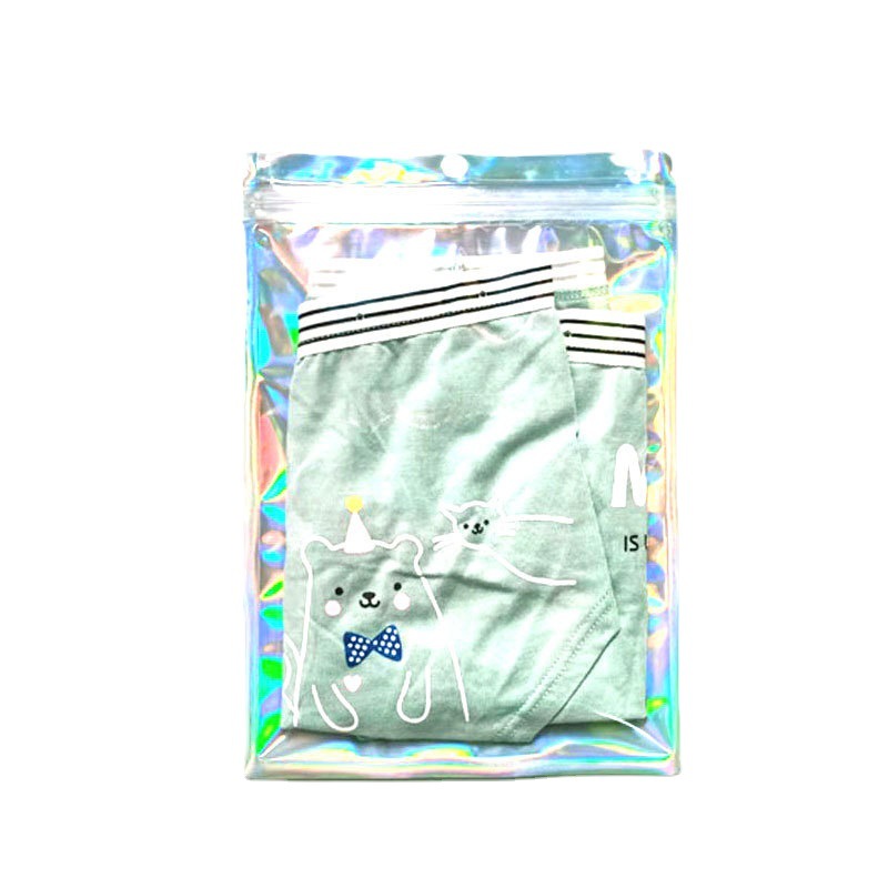 Yum Laser Yin and Yang Self-sealing Bag Yum Bag Jewelry Sealing Pocket Eyelashes Nail Badge Keychain Packaging Bag