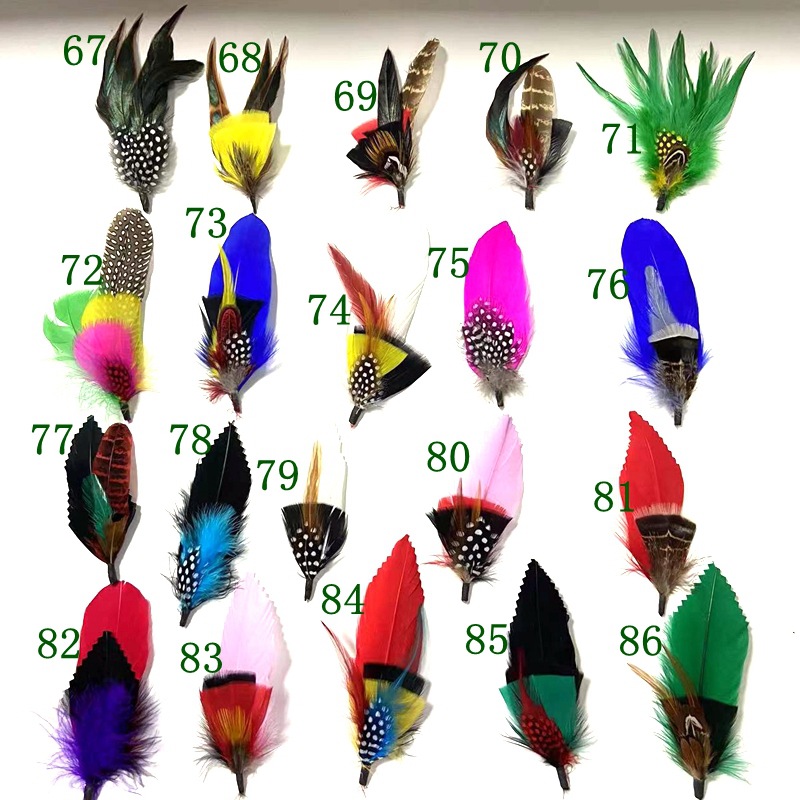 2023 New Henan Luohe Amazon Explosions Handmade Hat Decorations Feather Hat Flower Brooch