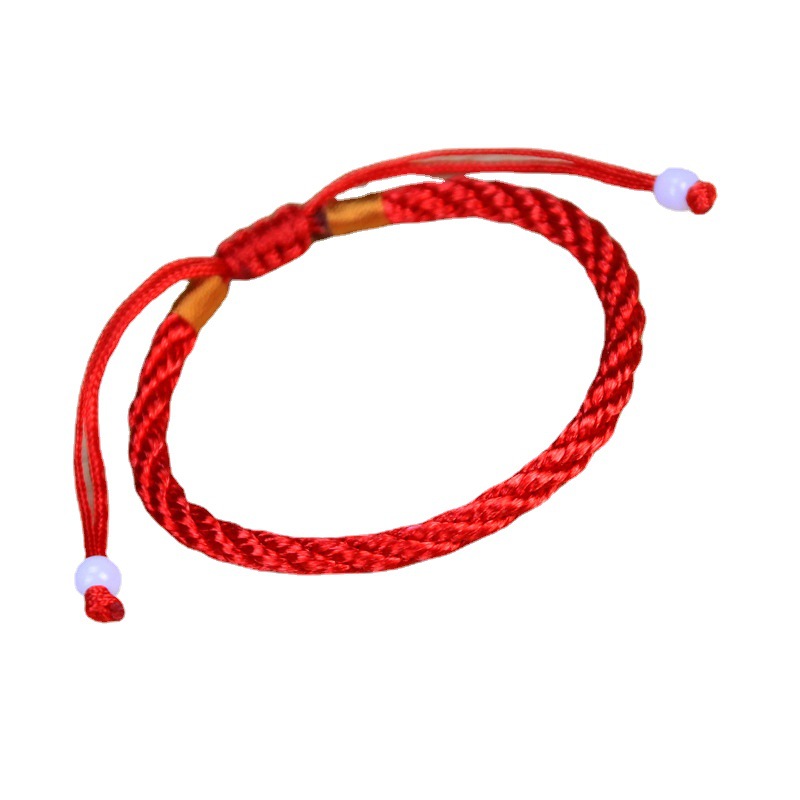 Stall 2 yuan store jewelry hand-woven couple's life year transfer red rope bracelet wreaths all line hand rope small gifts