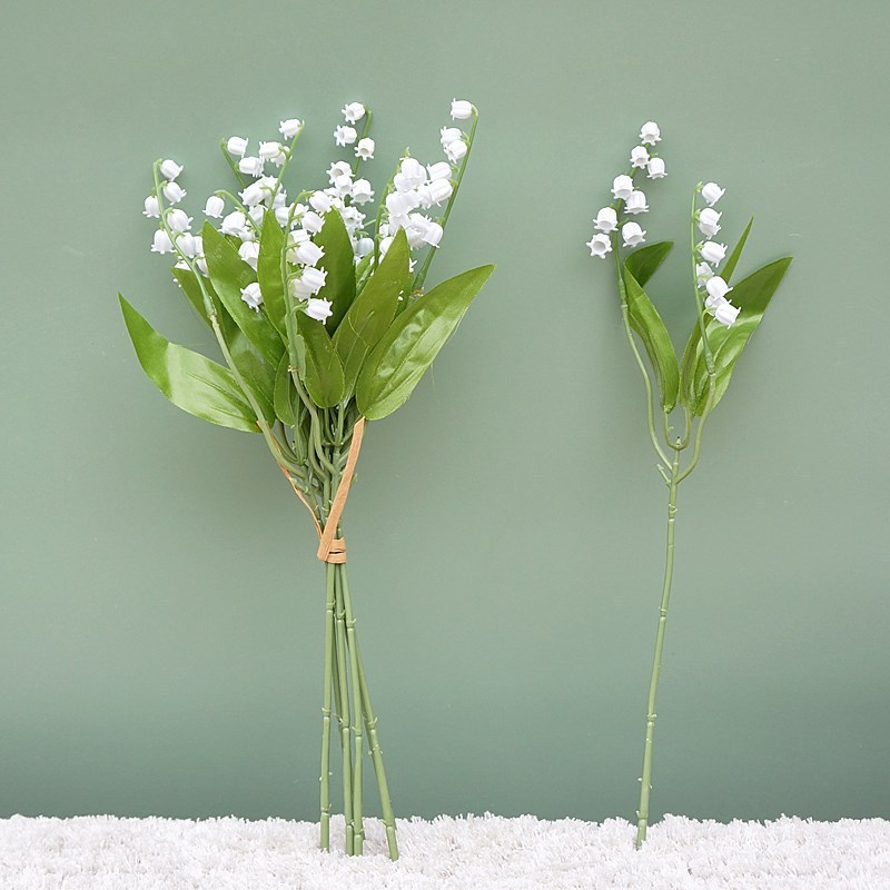 ユリザバレー造花プラスチック花手書き桔梗家の装飾家具植物壁結婚式の植物|undefined