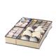 Foldable Mesh Underwear Storage Box Socks Bra Underwear Drawer Type Divided Storage Finishing Box Four-piece Set