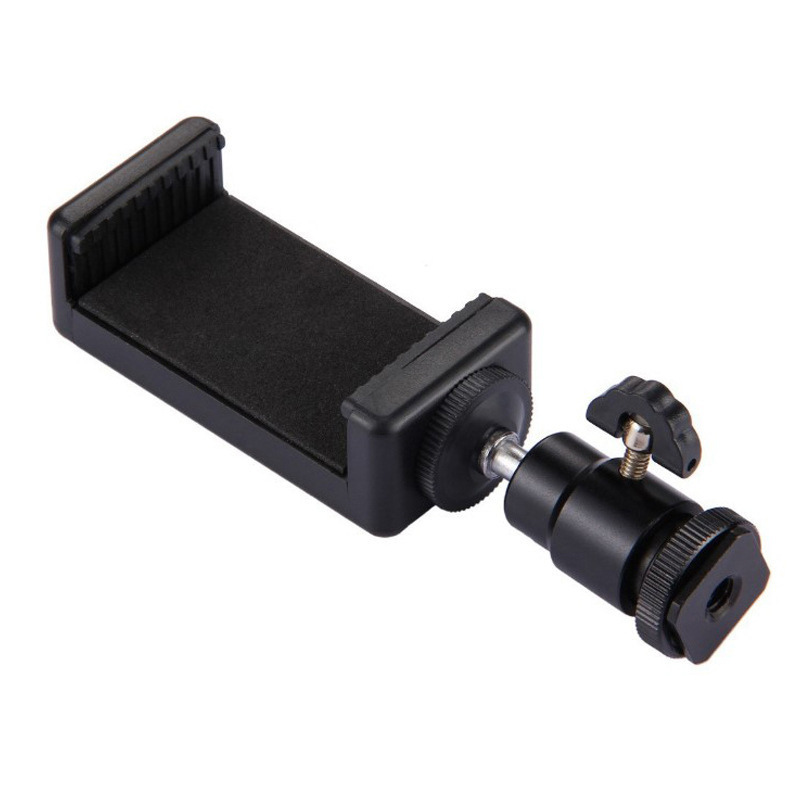 Metal hot shoe small pan-tilt live light supplement frame universal rotating pan-tilt 1/4 screw camera photography accessories