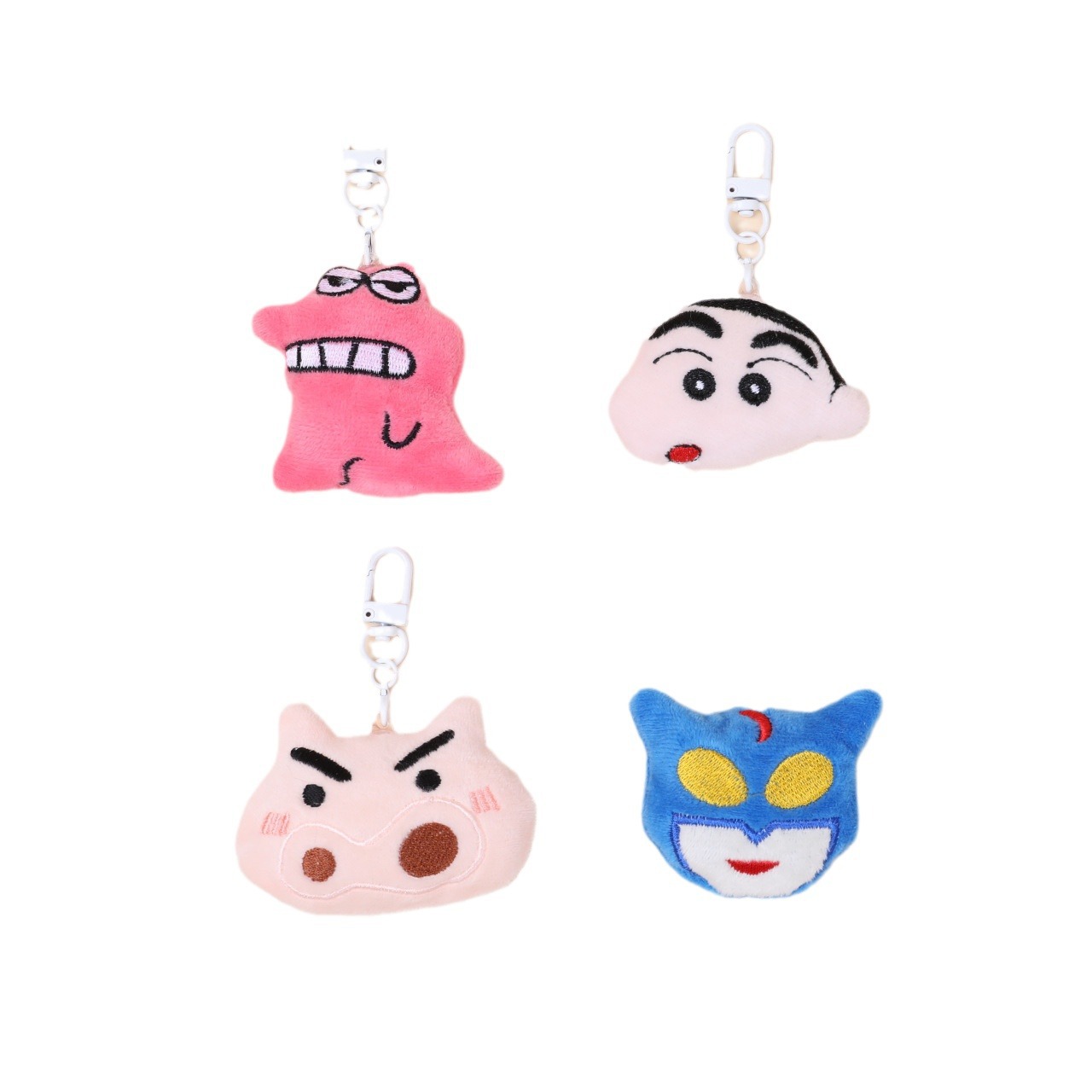 Cartoon Plush Crayon Small New Fat Doodle Left Guard Door Pendant Keychain Clothing Schoolbag Shoes and Socks Crocodile Brooch