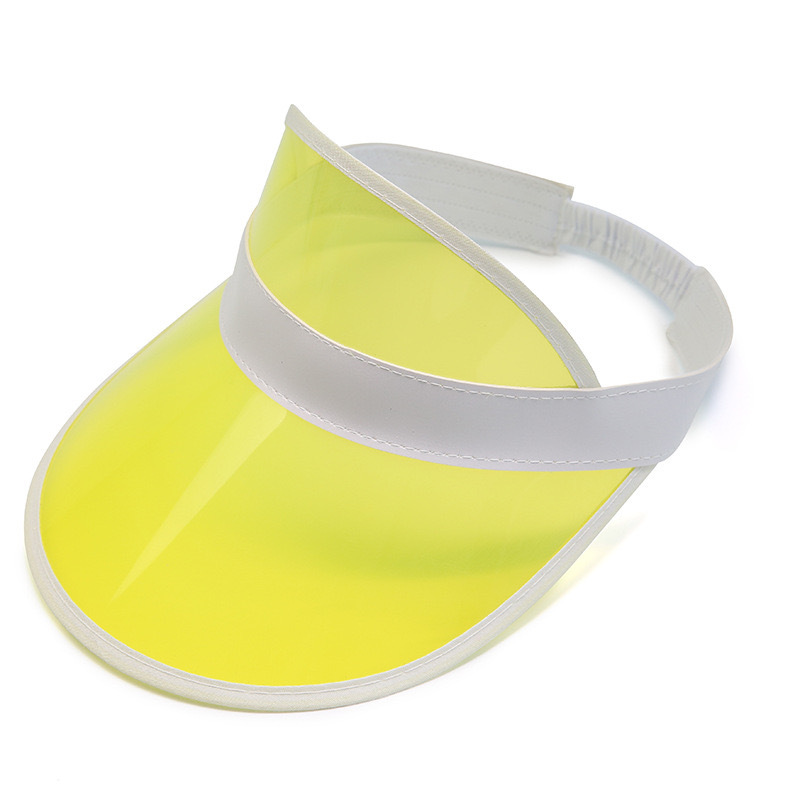 Factory in stock PVC summer sun hat UV function Sun Hat sun protection LOGO printing advertising empty top hat