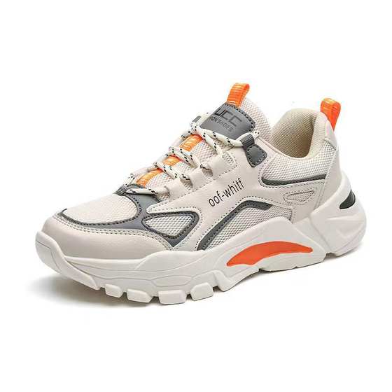 Low-top sneaker men's 2025 spring and summer new student father shoes fly woven breathable fashion Korean running shoes wholesale
