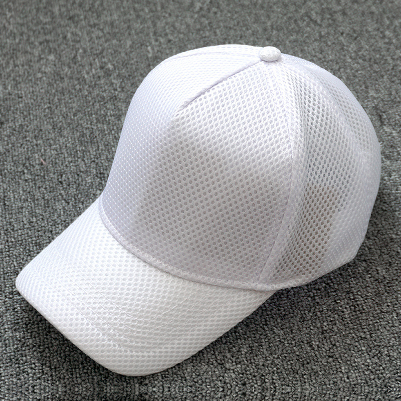Full Mesh breathable hat men's summer thin high top baseball cap big head circumference peaked cap sun protection sports sun hat
