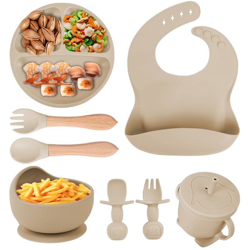 creamy-white eight-piece set