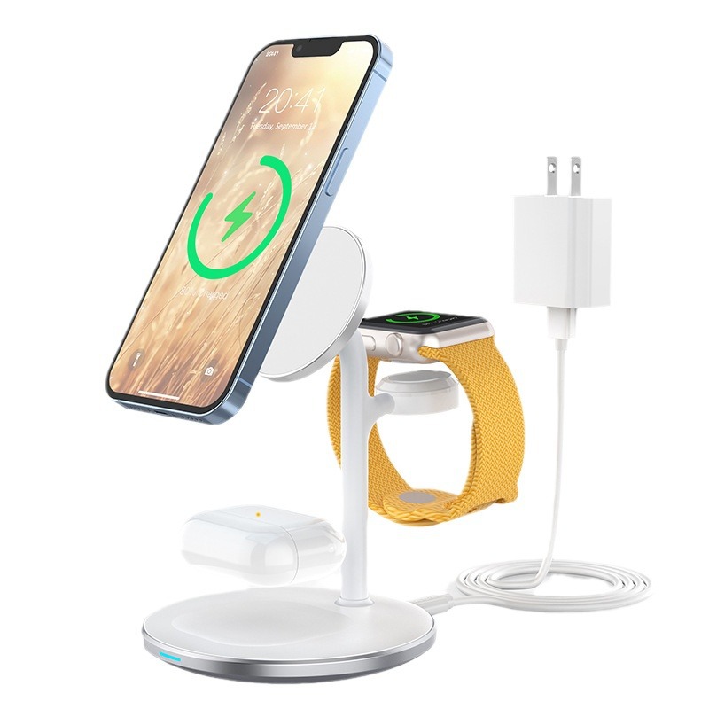 Amazon Explosions Magsafe15W Upgraded Three-in-One Strong Magnetic Wireless Charger Mobile Phone Watch Headset