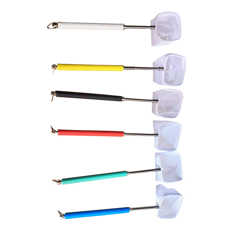 Fish fishing net net pocket retractable 3D shrimp fishing round small fishing aquarium accessories fishing net accessories cleaning