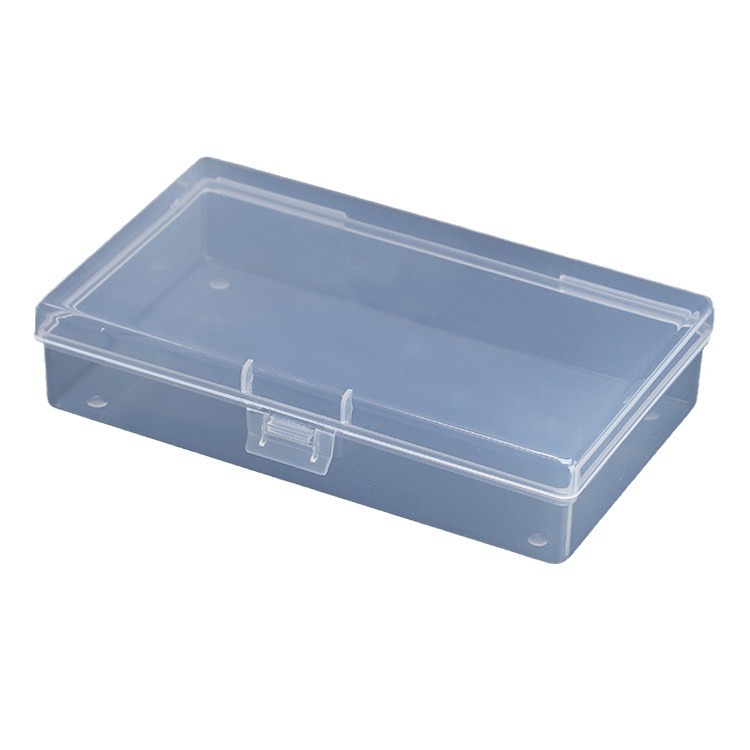 PP high transparent plastic box rectangular square flip conjoined small product packaging storage box manufacturers spot