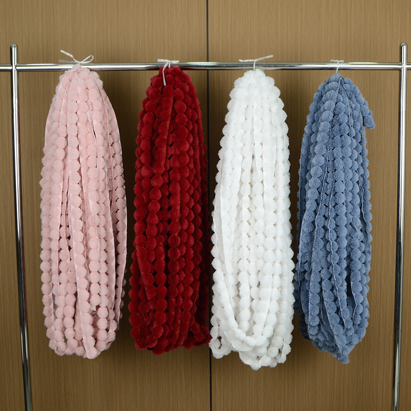 Artificial Top Rex Rabbit Top Gourd Ball Imitation Rex Rabbit Top Clothing Home Textile Curtain Lace Accessories