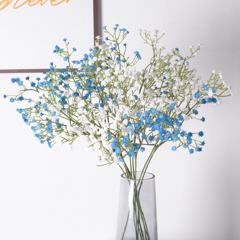 Artificial starry Bride wedding decoration bouquet plastic soft glue feel 3 fork starry artificial flower