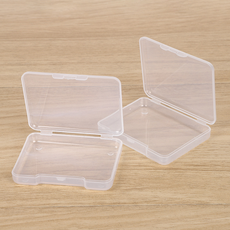 Factory direct PP plastic box rectangular finishing transparent packaging box small material Box white fishing gear storage box