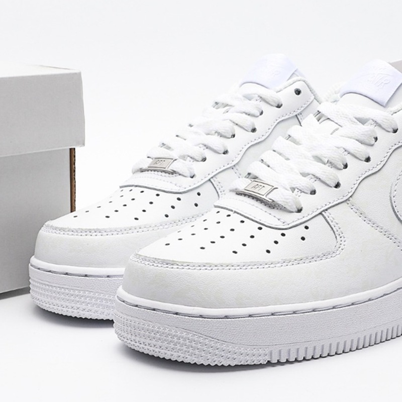 Putian Men's Shoes Air Force One Pure White Classic Low-top White Shoes High-top Wheat-colored AF1 Macarons Shoes for Women