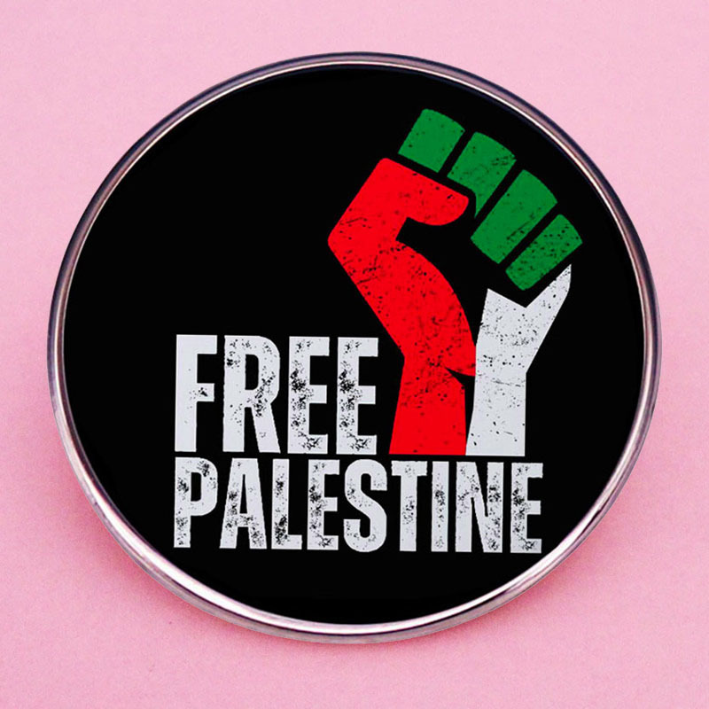 Free Palestine brooch Liberation Palestine pin badge metal alloy badge accessories