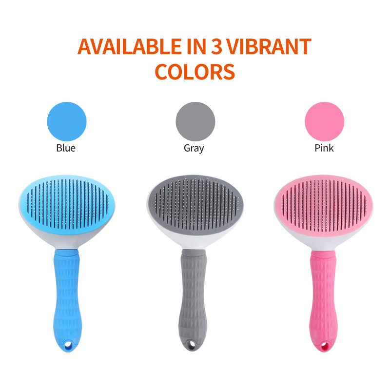 Cross-border New Pet Comb Massage Hair Removal Comb Cat Self-cleaning Needle Comb Cat Beauty Removal Hair Removal Pet Comb